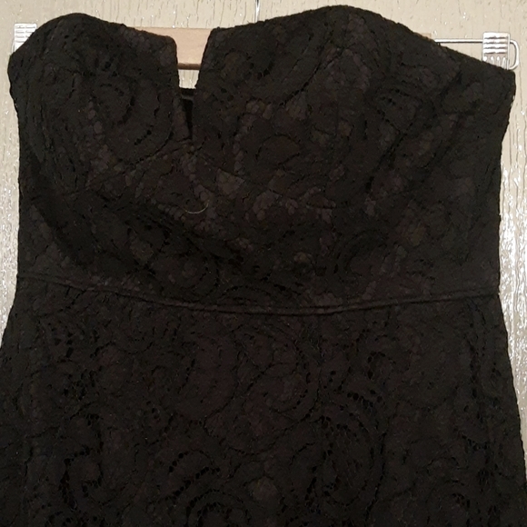 J. Crew Cathleen Black Lace Strapless Party Dress, Size Petite 00 - Picture 3 of 9